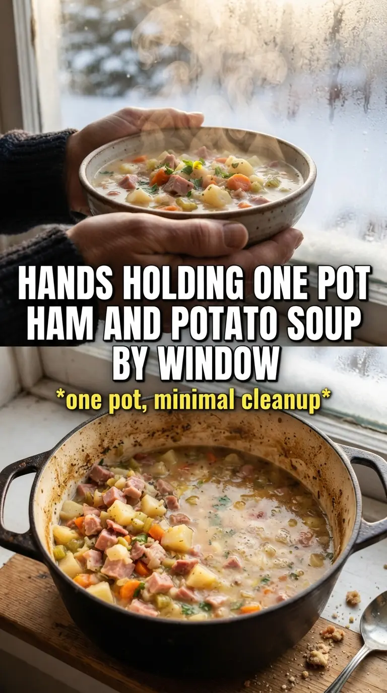 One Pot Ham And Potato Soup creamy hearty comforting