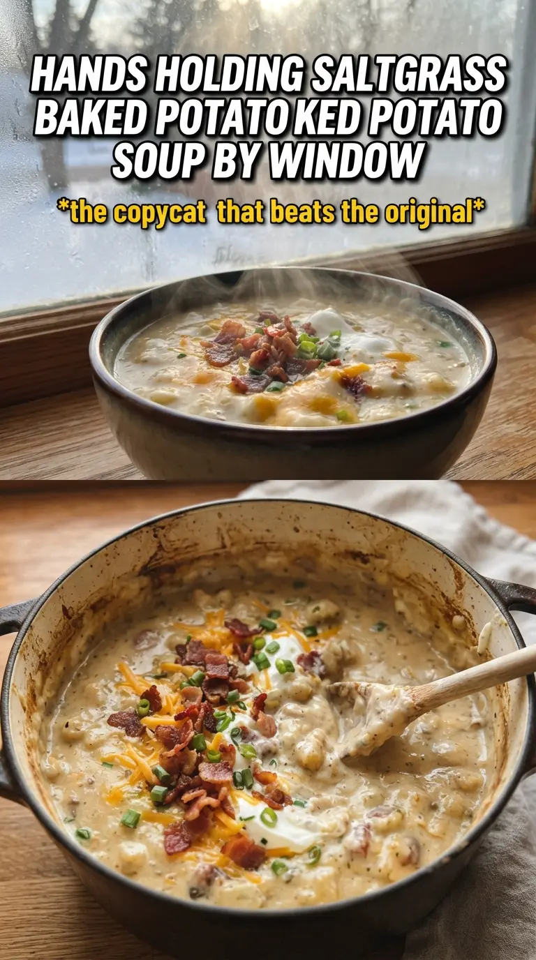Saltgrass Baked Potato Soup creamy loaded