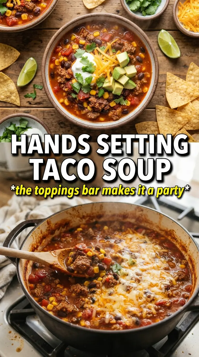 Taco Soup bold Tex-Mex hearty