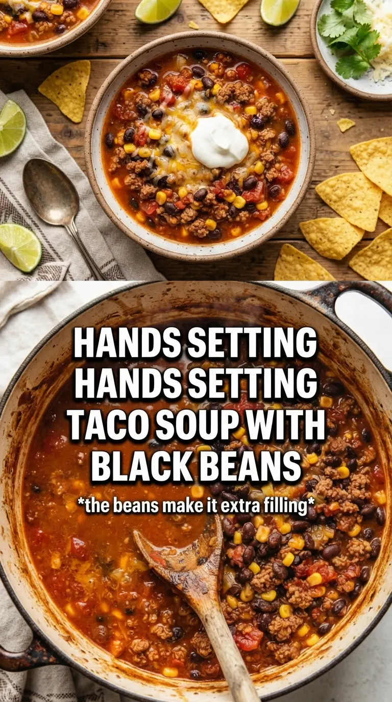 Taco Soup With Black Beans bold Tex-Mex