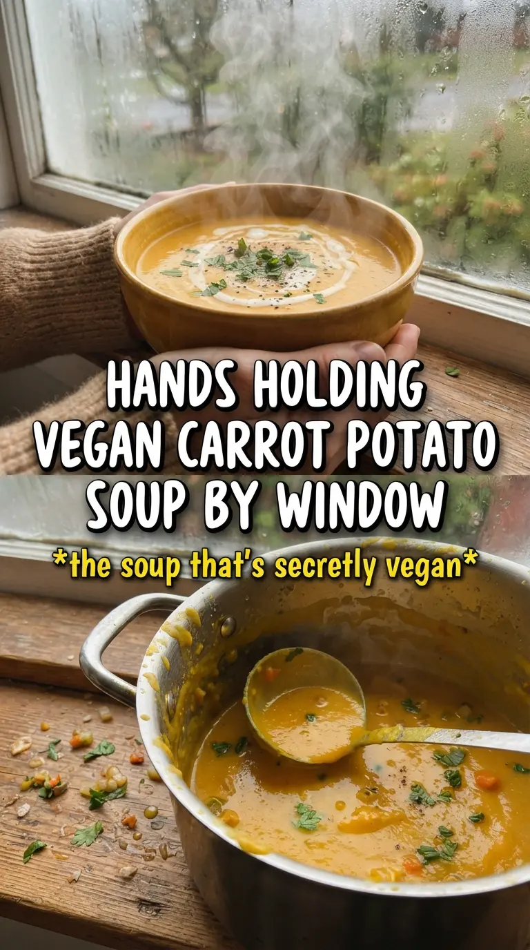 Vegan Carrot Potato Soup vibrant creamy coconut